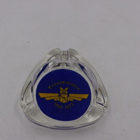 Vintage Glass Ashtray Transmisiones EMT 1969 -1972 - Picture 1 of 6